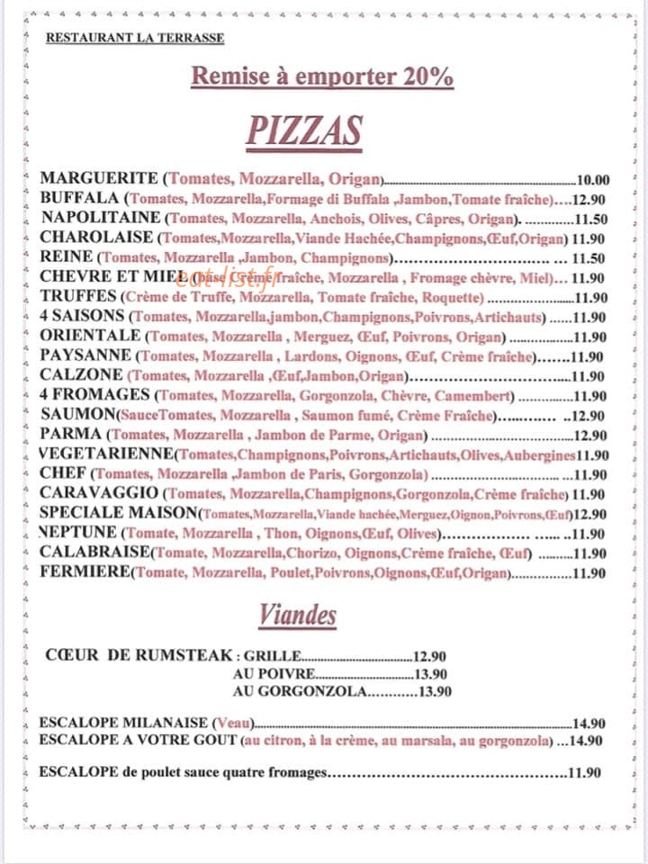 La terrasse — carte page 1