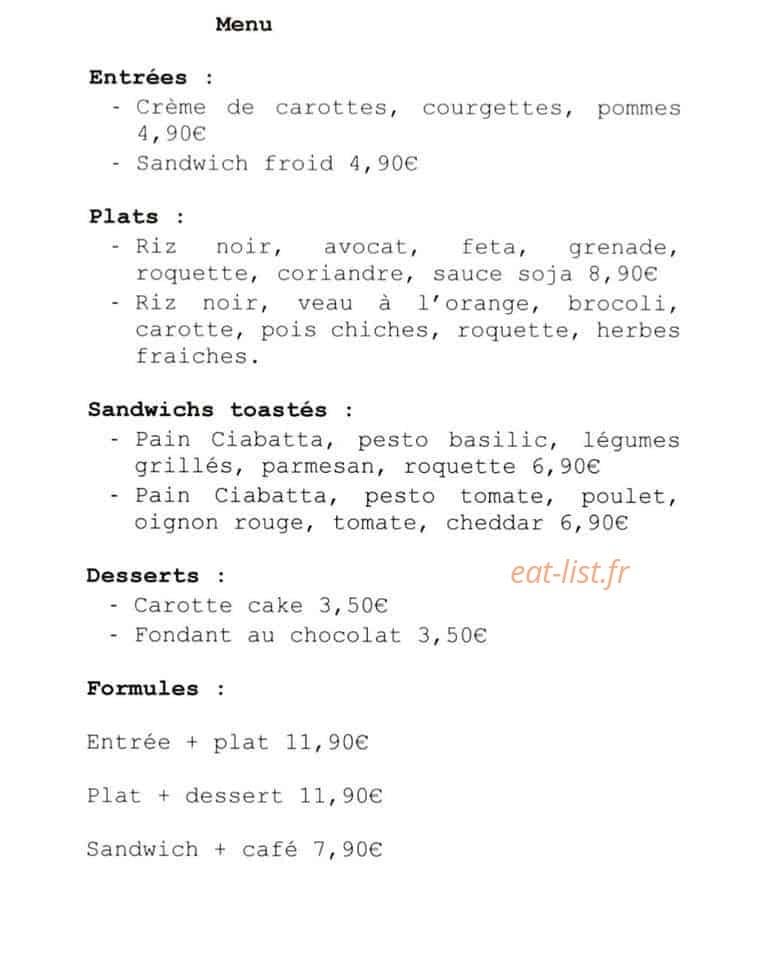 Le Cent Cinq — carte page 1