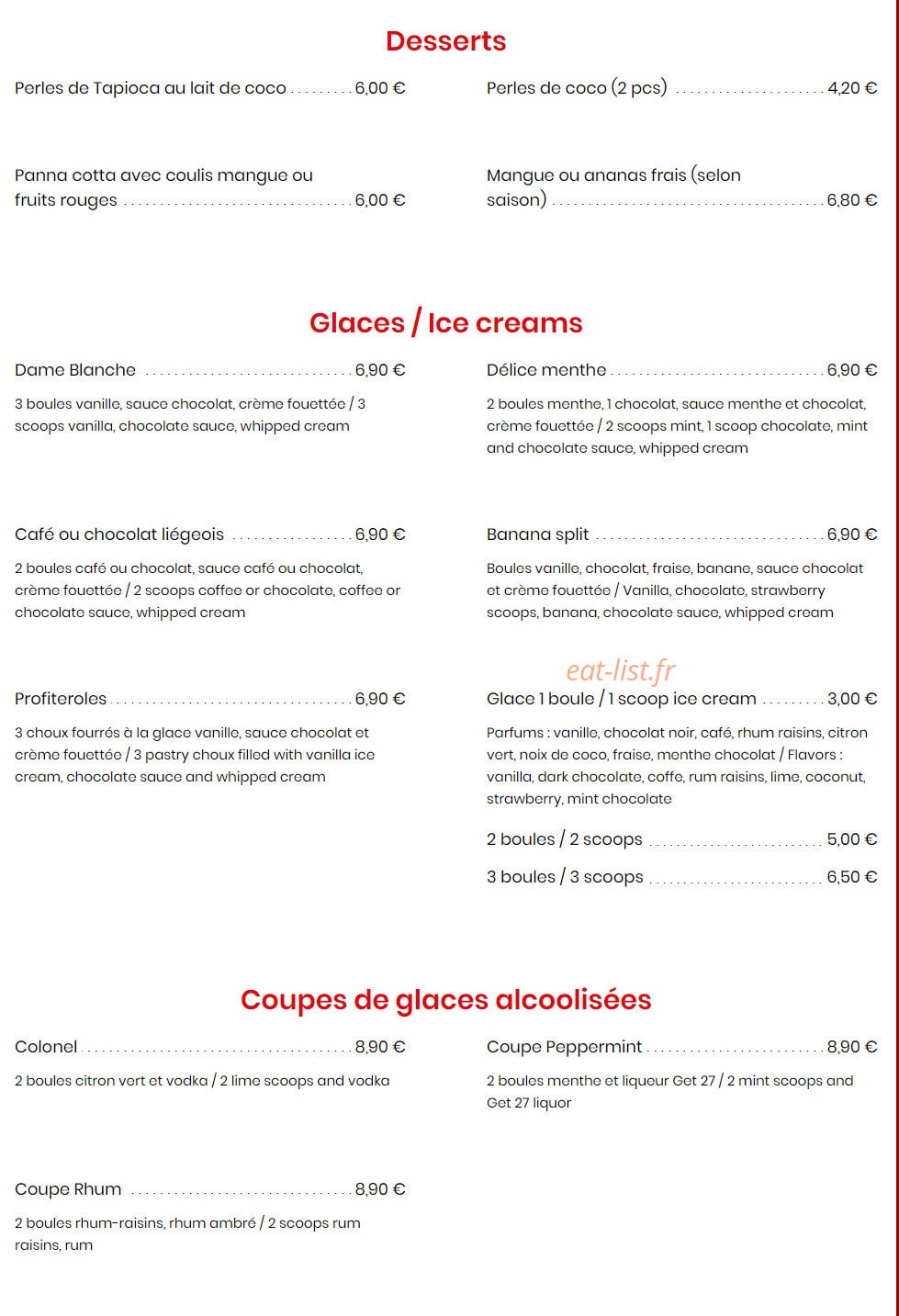 Le Jardin de Clichy — carte page 10