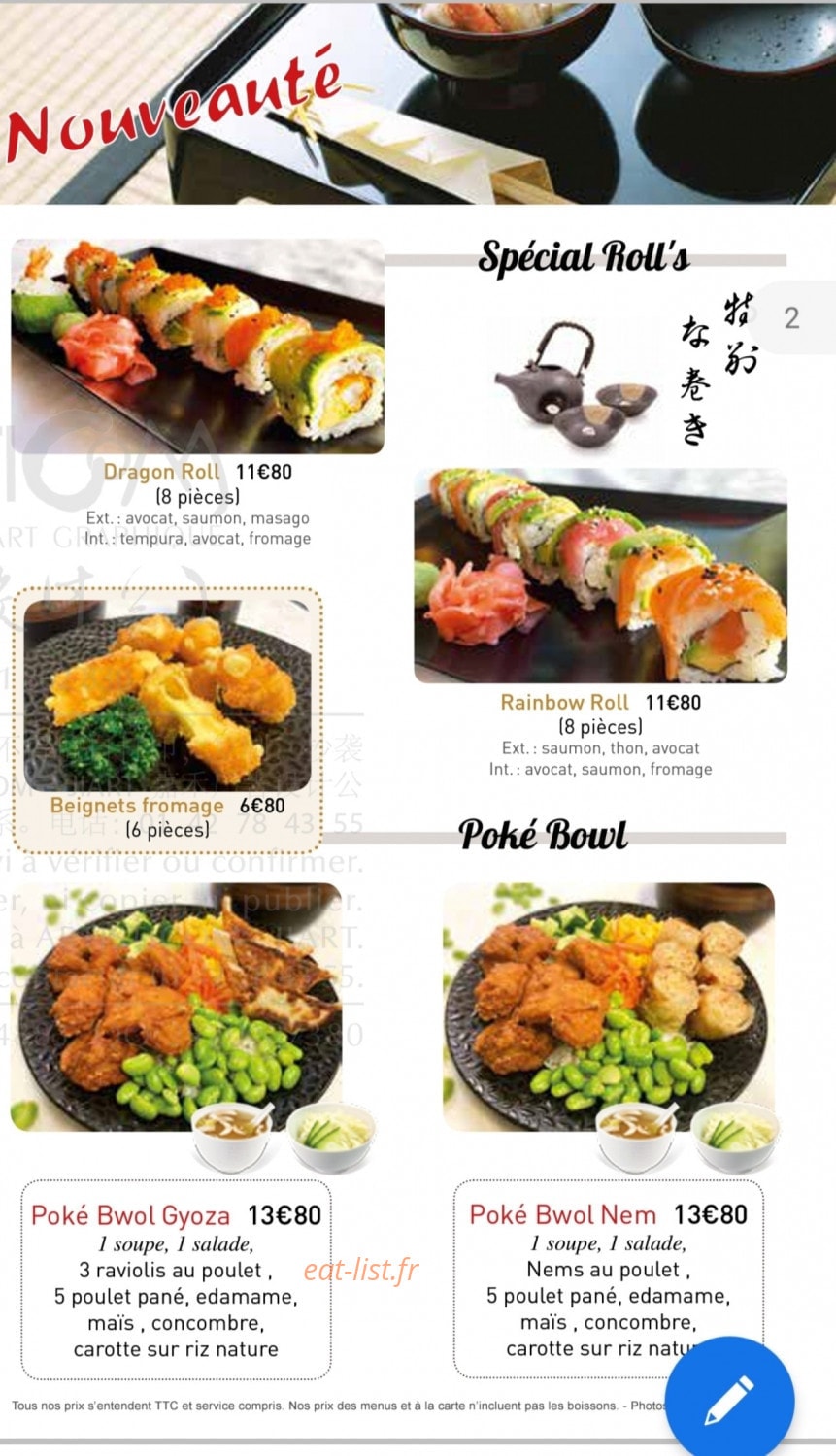 Le Restaurant Kaneman — carte page 4