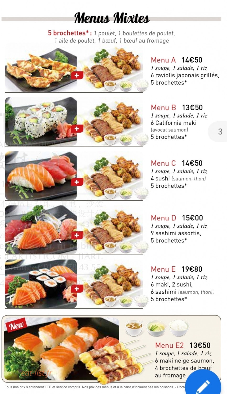 Le Restaurant Kaneman — carte page 6