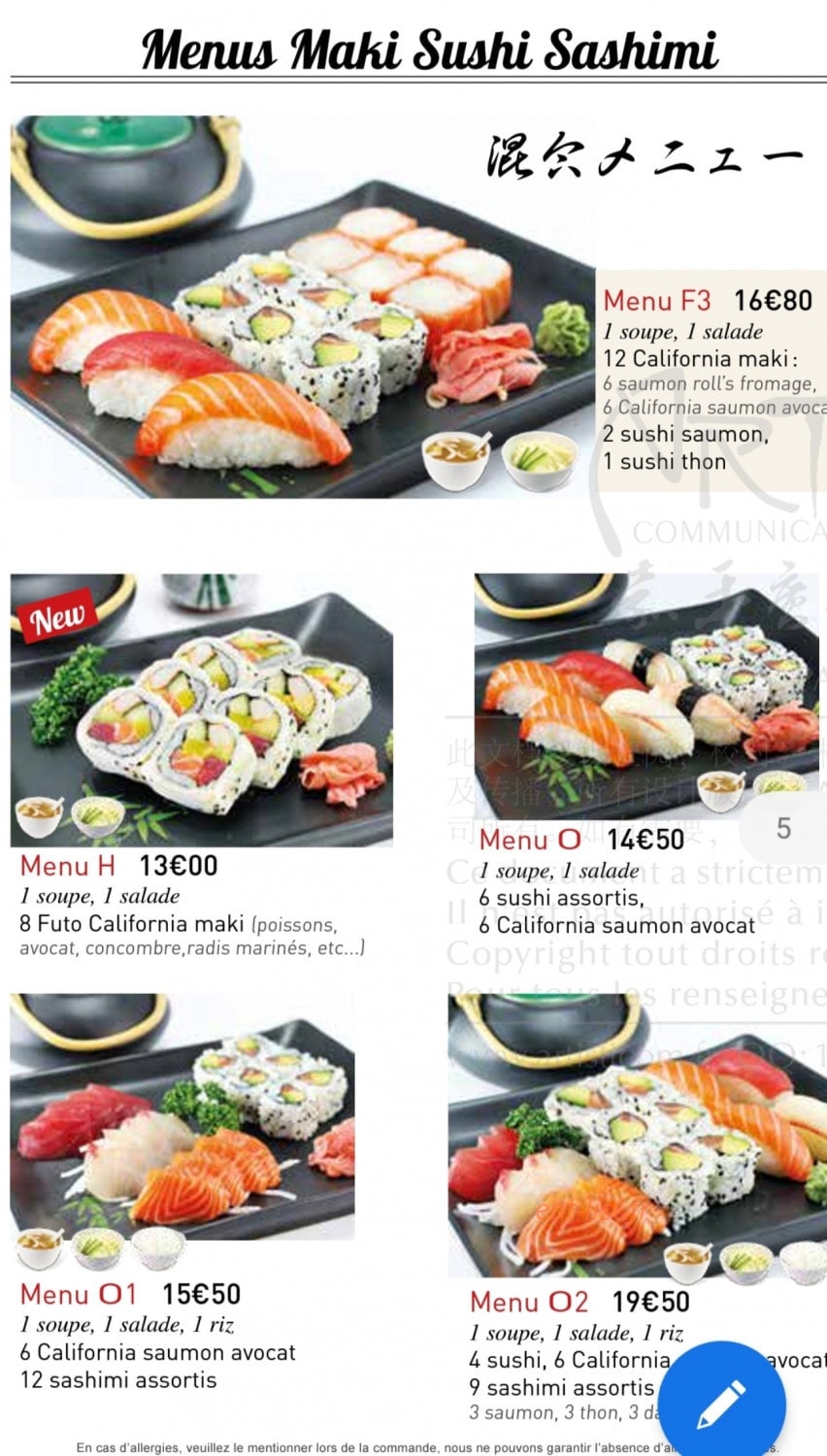 Le Restaurant Kaneman — carte page 9