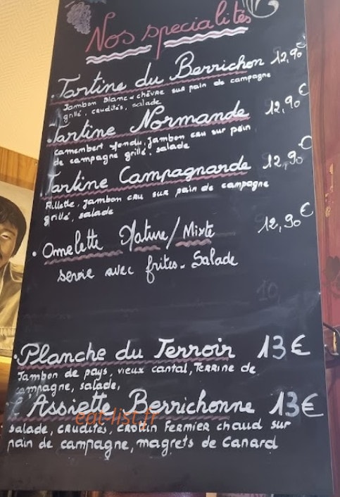 Le Sancerre — carte page 1