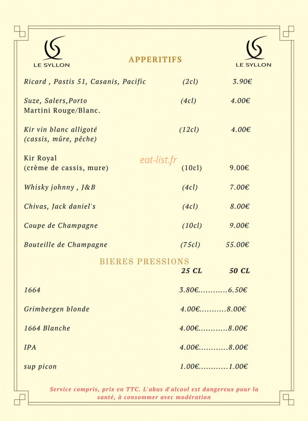 Le Syllon — carte page 7