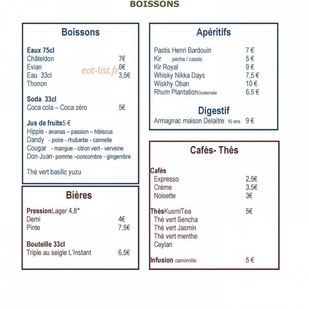 Les Fricoteurs — carte page 3