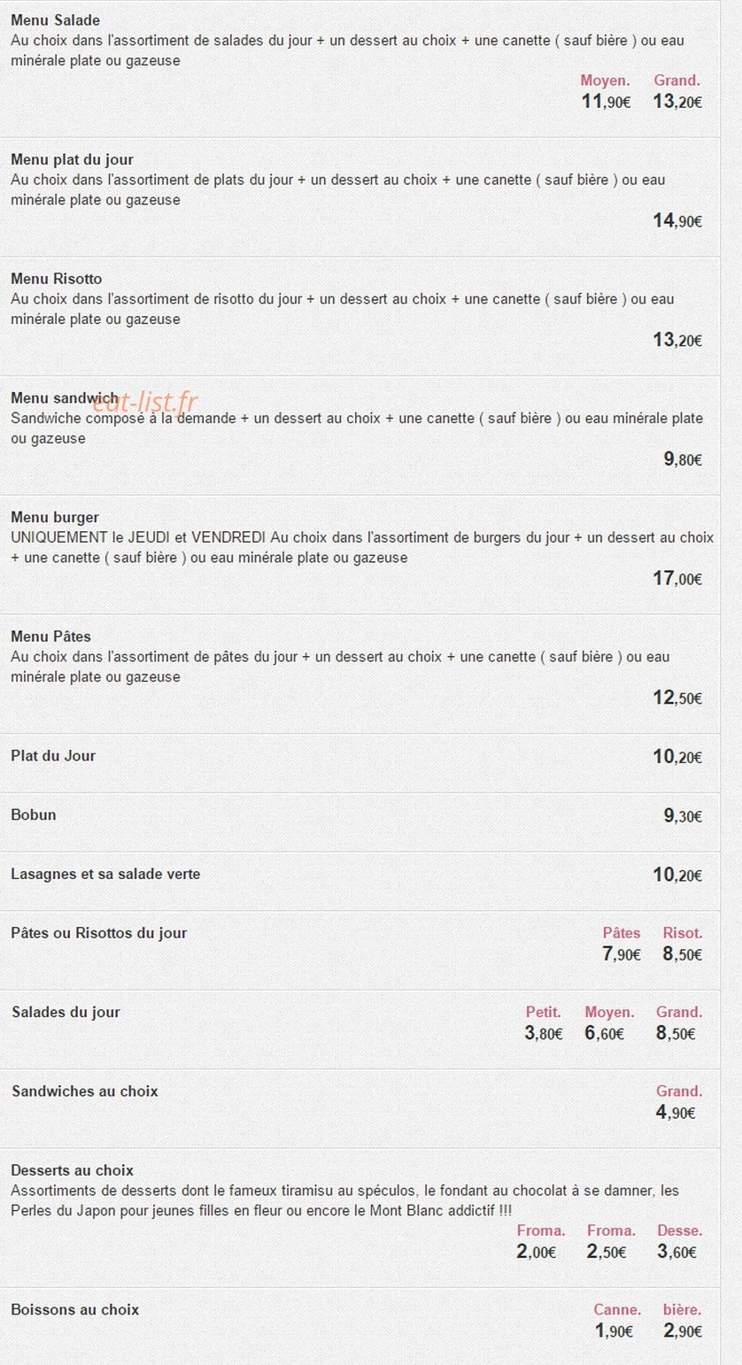 Mam's — carte page 1