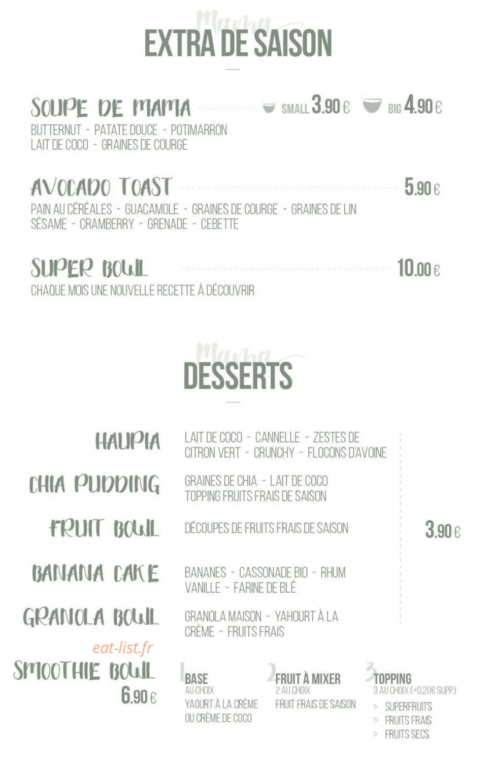 Mama Hilo — carte page 5