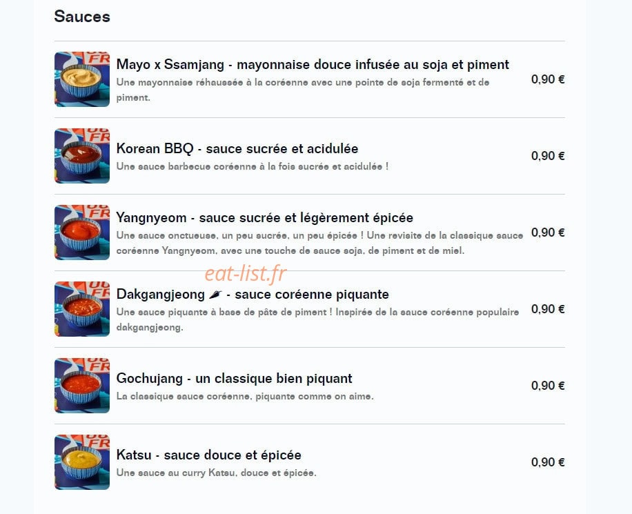 Out Fry — carte page 4