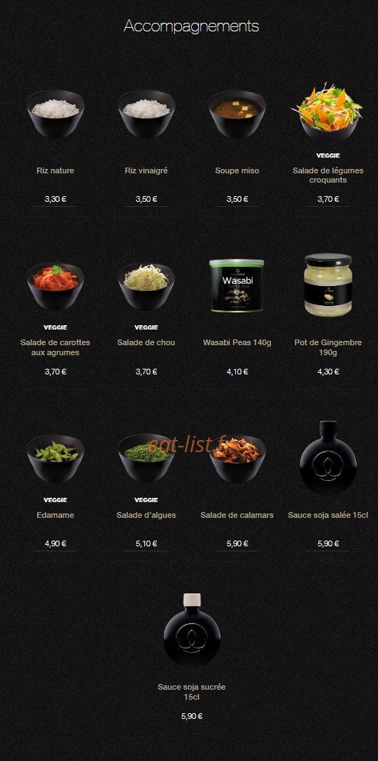 Sushi Shop — carte page 24