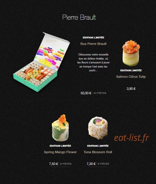 Sushi Shop — carte page 2