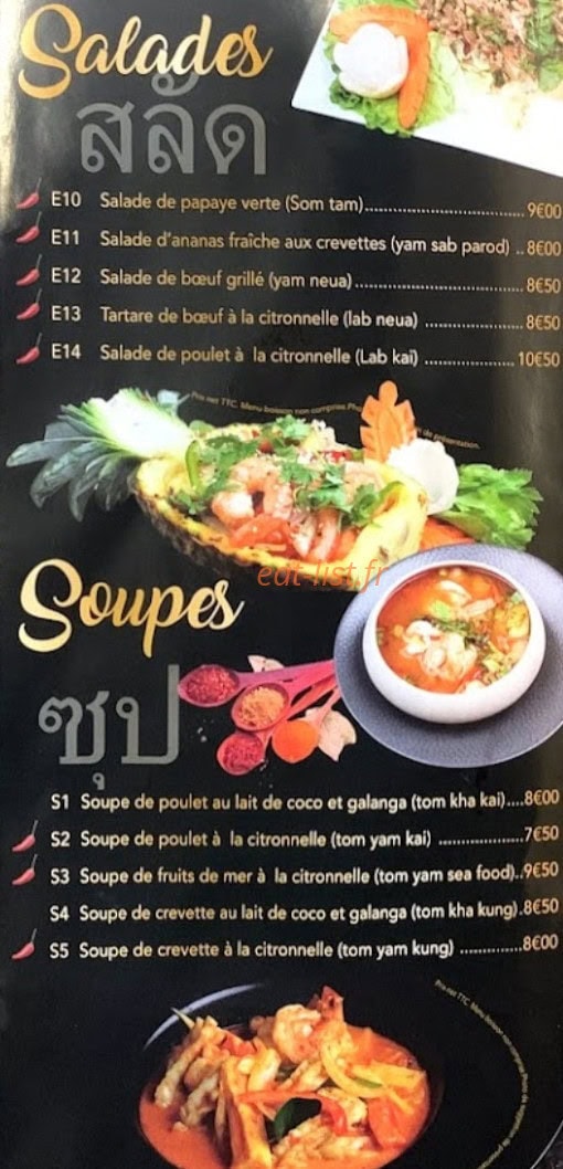 Thaï & Coco — carte page 3