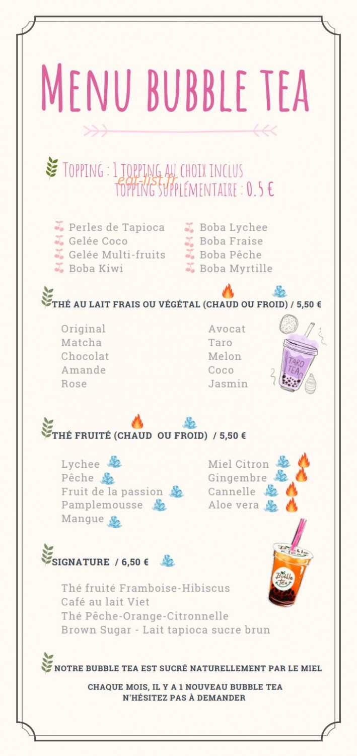 38° Tea — carte page 2
