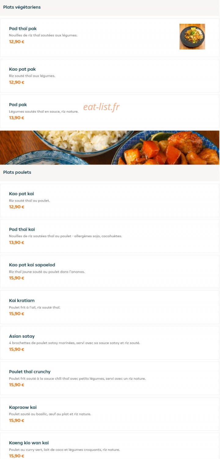 Asian Touch — carte page 3