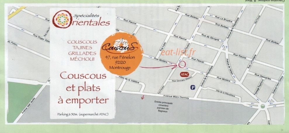 Au couscous — carte page 6