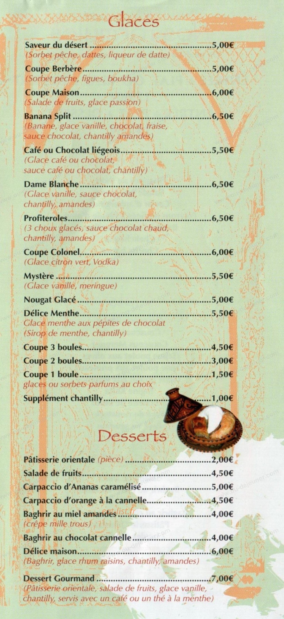 Au couscous — carte page 2
