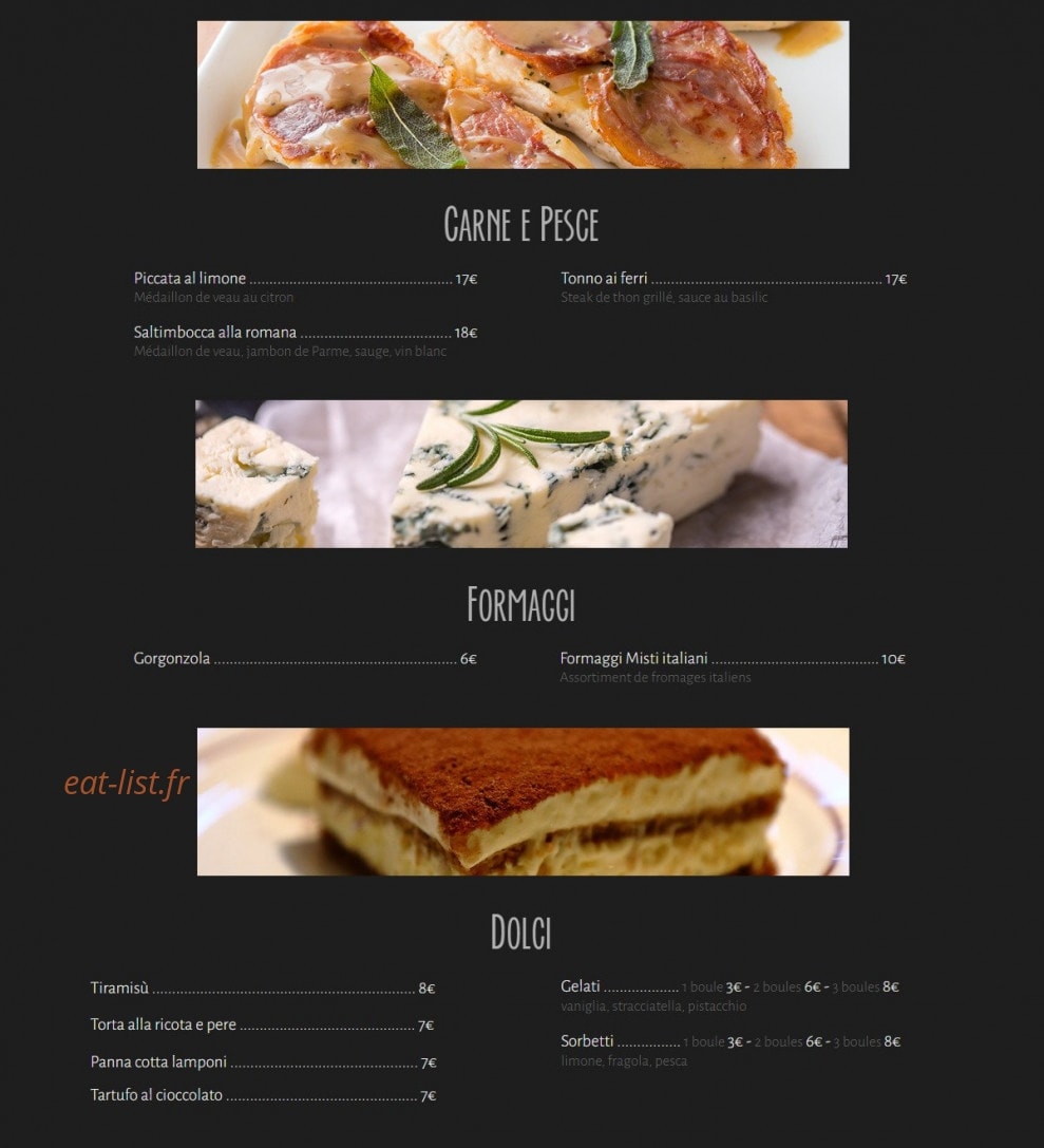 Bellini — carte page 2