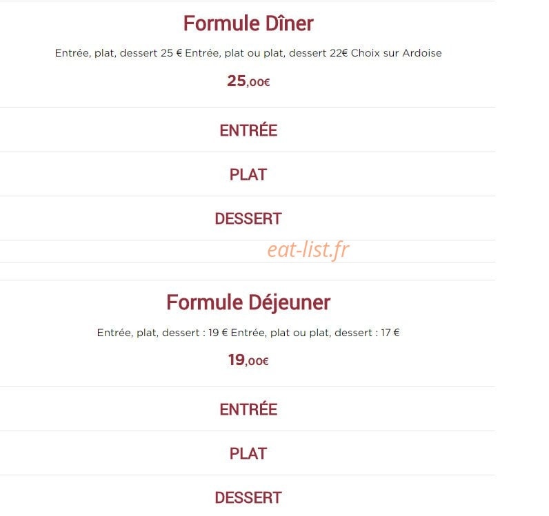 Café du Théâtre — carte page 2