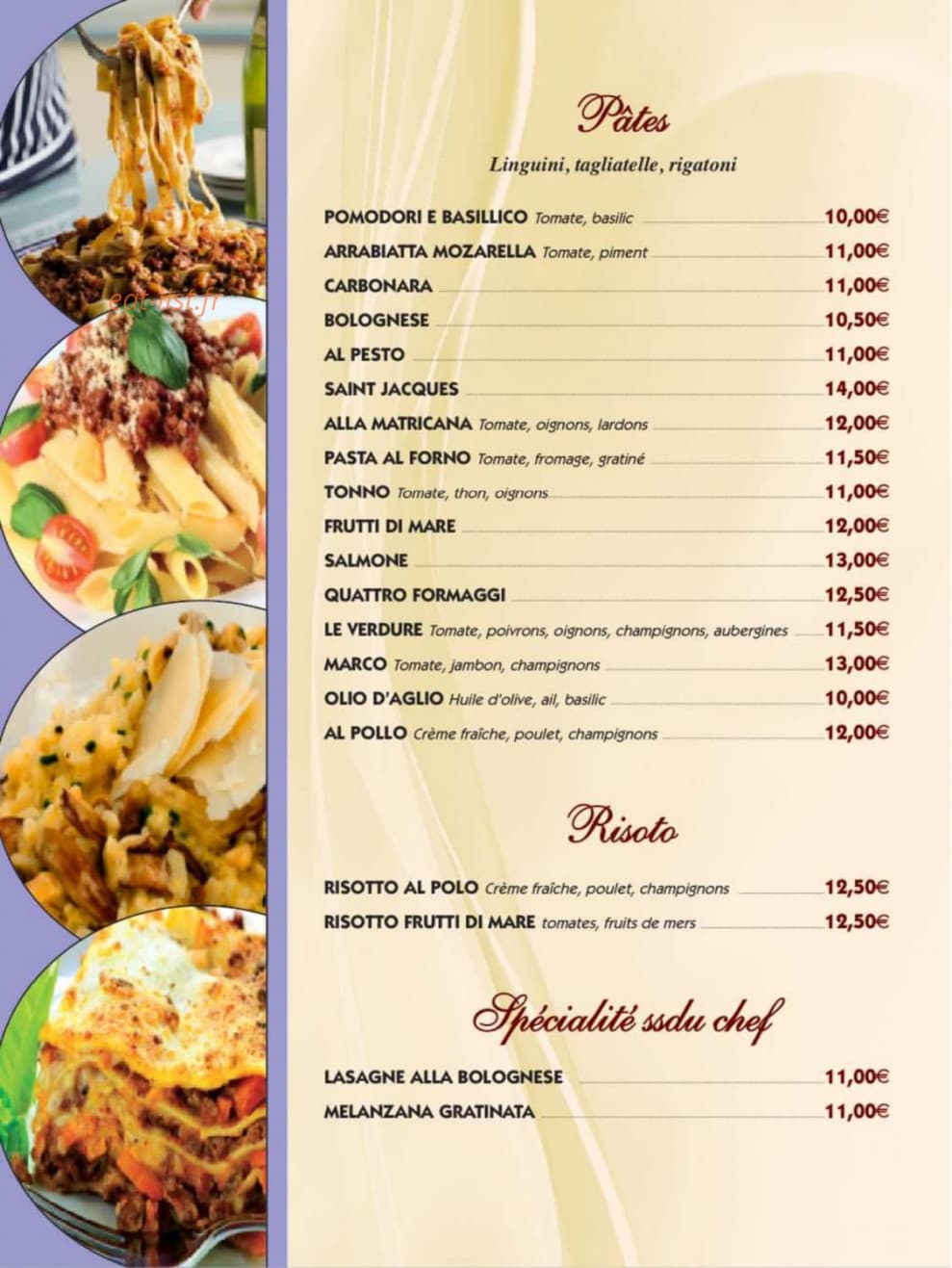 Chez Marco — carte page 7