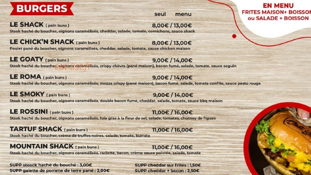 Chill shack — carte page 2