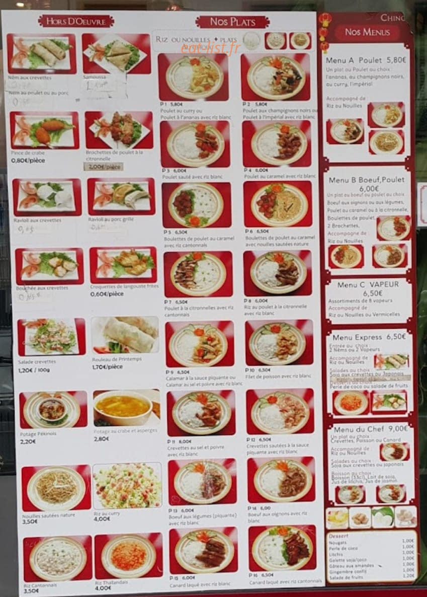 Gourmet Montrouge — carte page 1