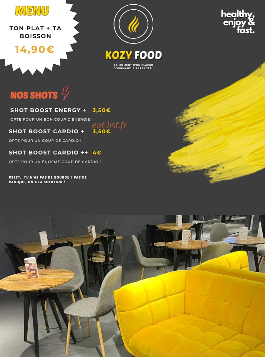 Kozy Food — carte page 3