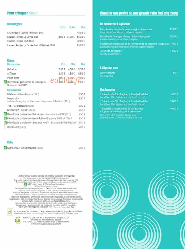 L'Ateliers des Saisons — carte page 3