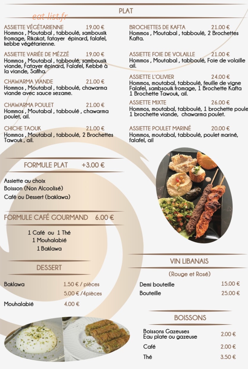 L'olivier — carte page 1