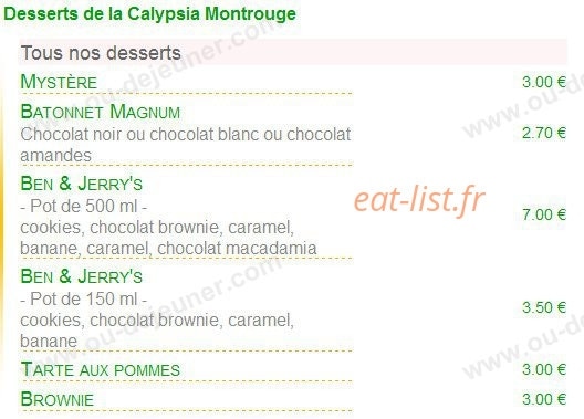 La Calypsia — carte page 7