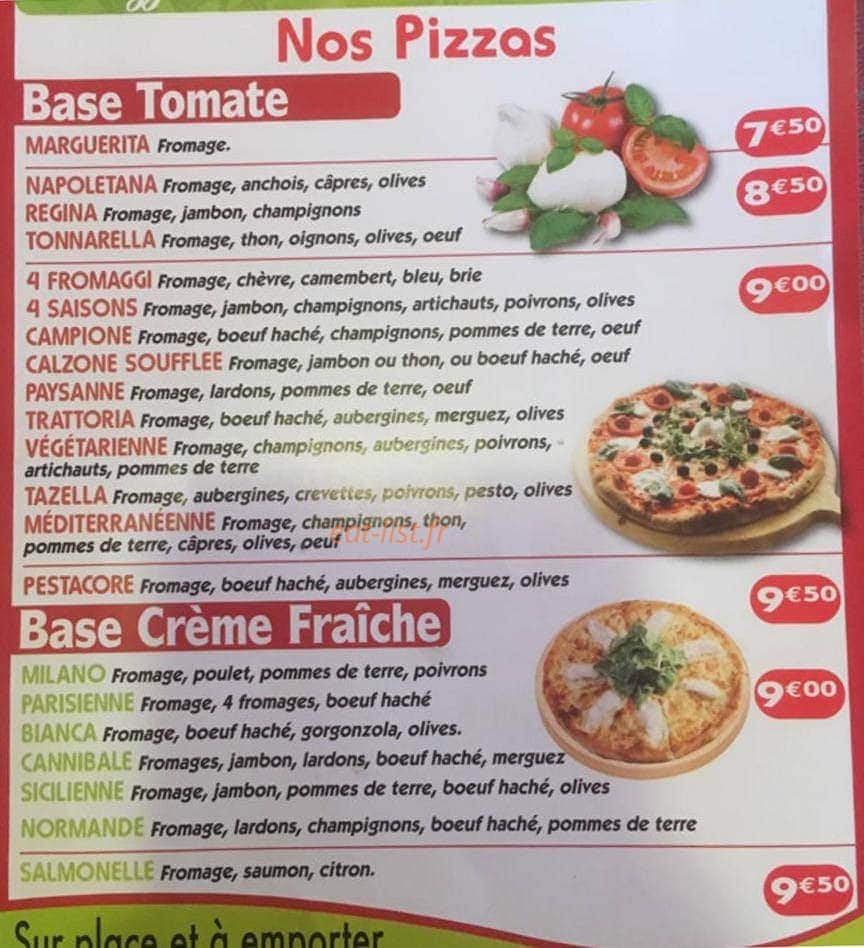 La Tazella — carte page 1