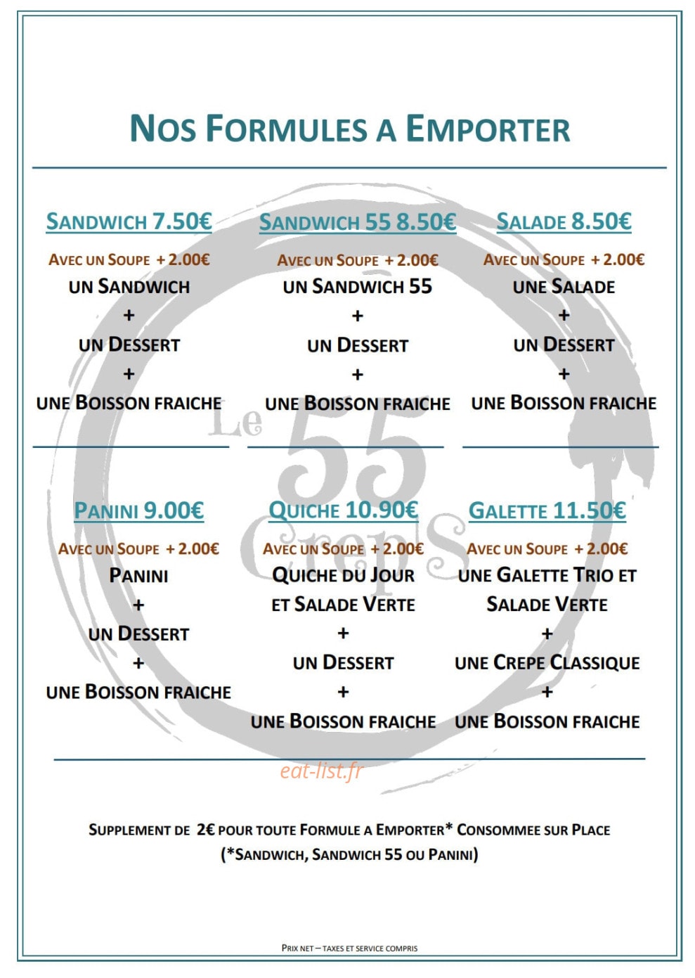 Le 55 Crep'S — carte page 5