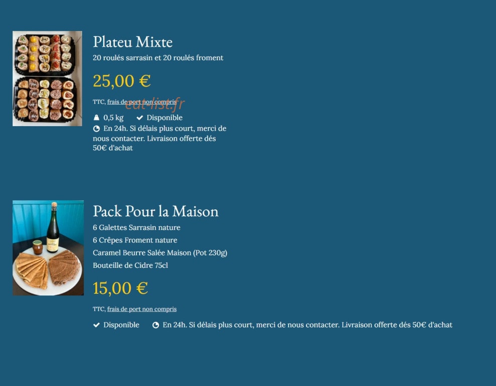 Le 55 Crep'S — carte page 2