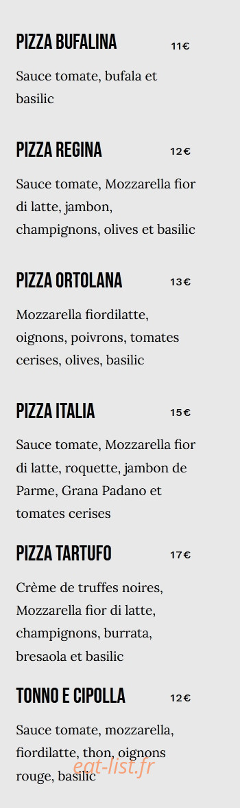 OPS Pizza — carte page 3