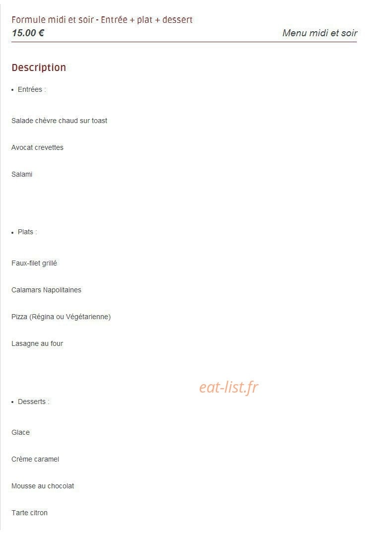 Pizzeria César — carte page 5