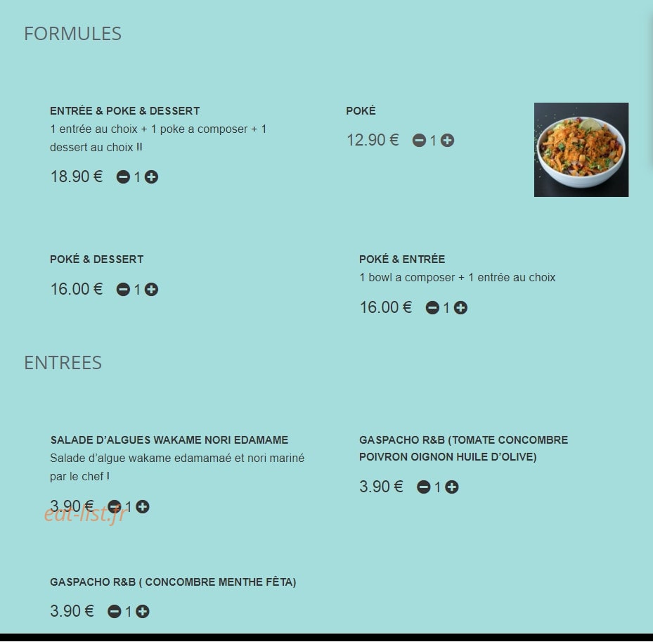 Rocknbowl — carte page 1