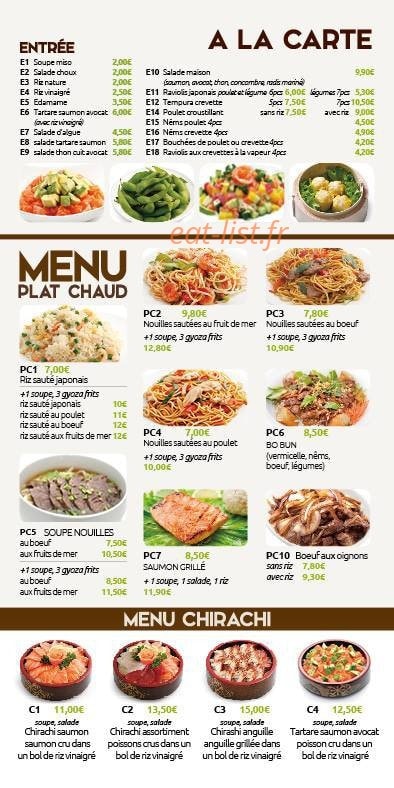 Simple Sushi — carte page 4