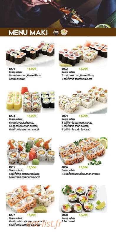 Simple Sushi — carte page 5