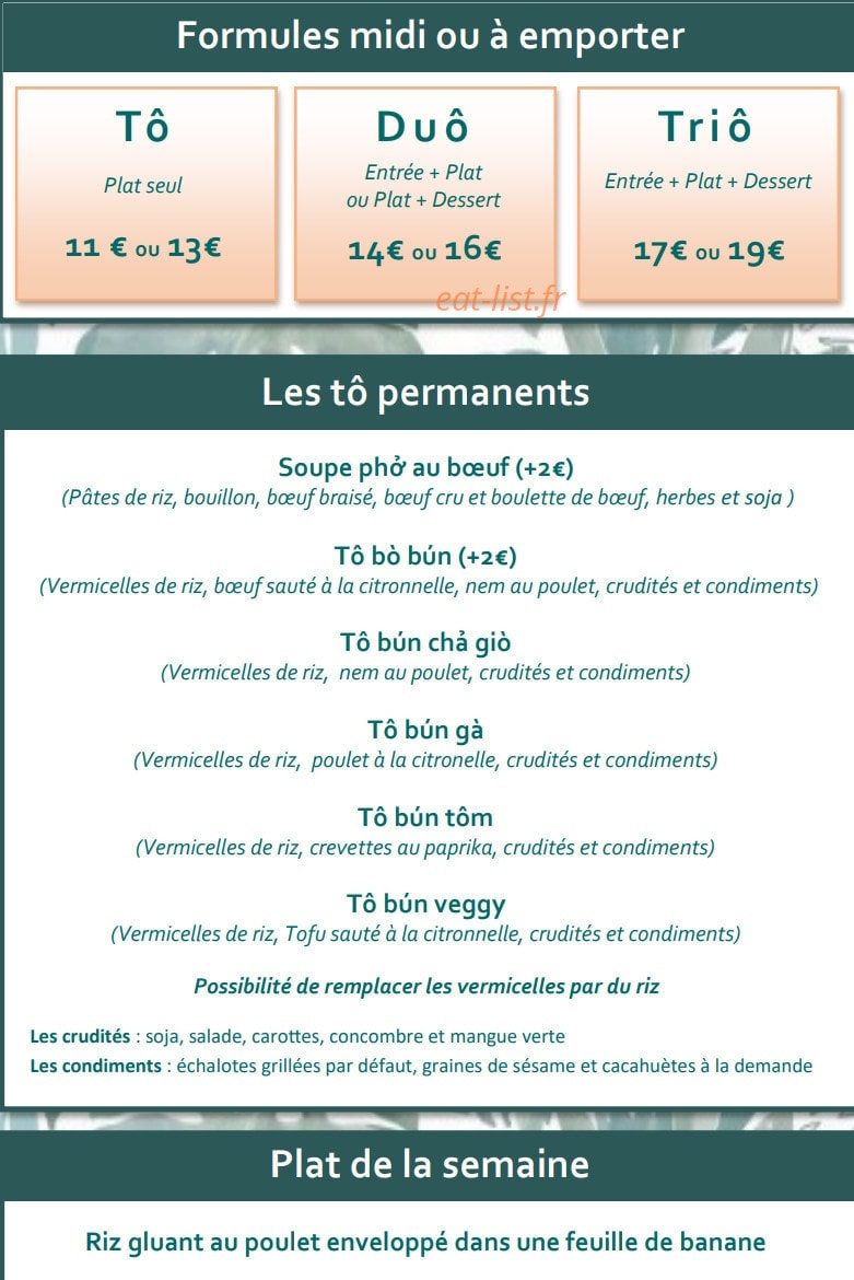 Tô & Cie — carte page 2