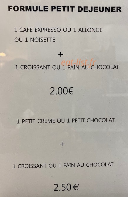 Au Coin D'La Rue — carte page 4