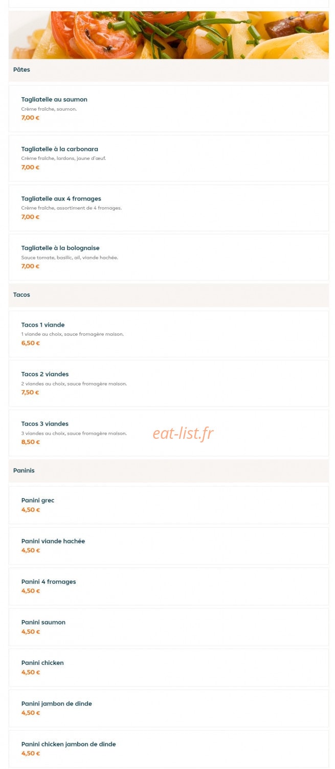 Brooklyn Pizza — carte page 8