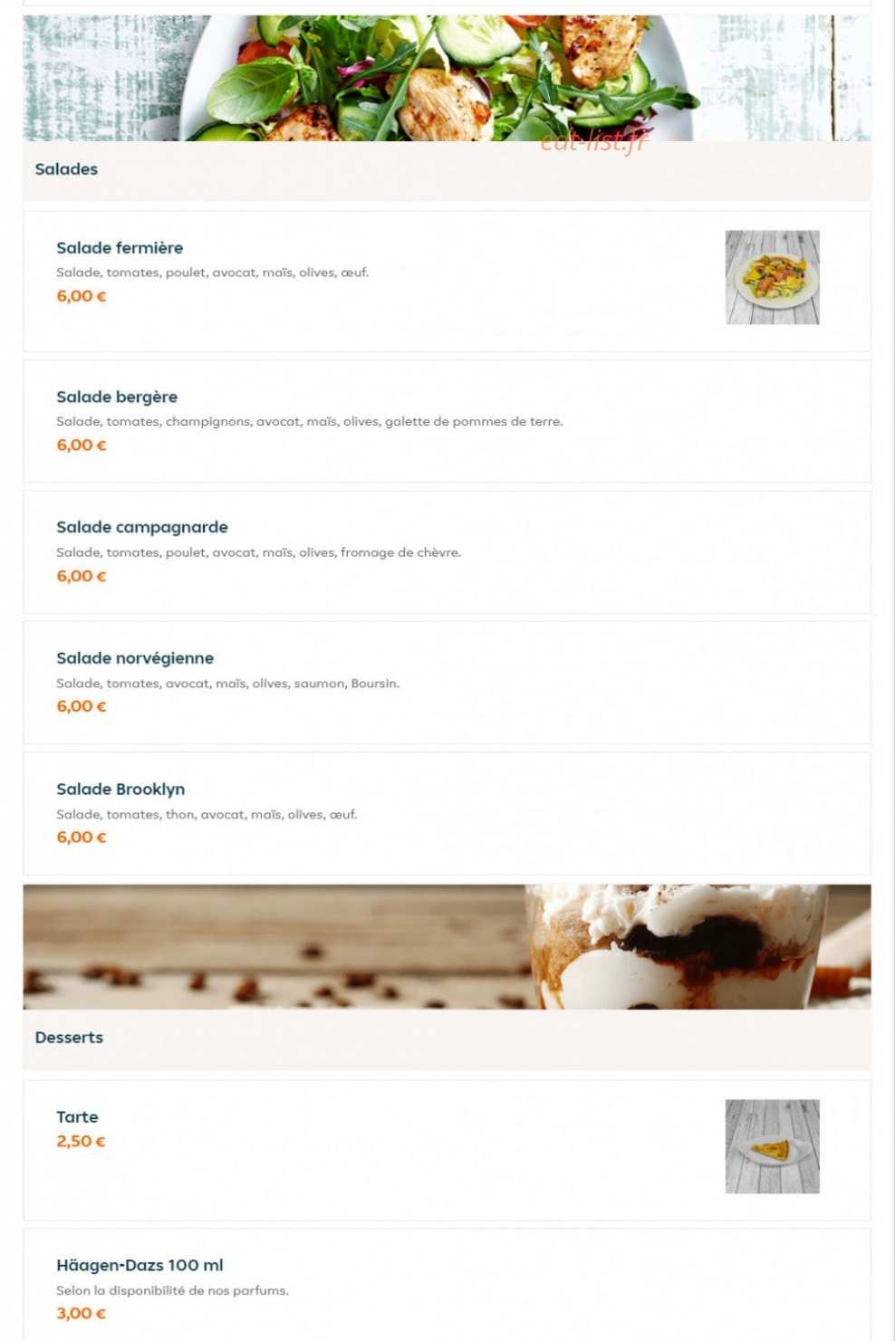 Brooklyn Pizza — carte page 9