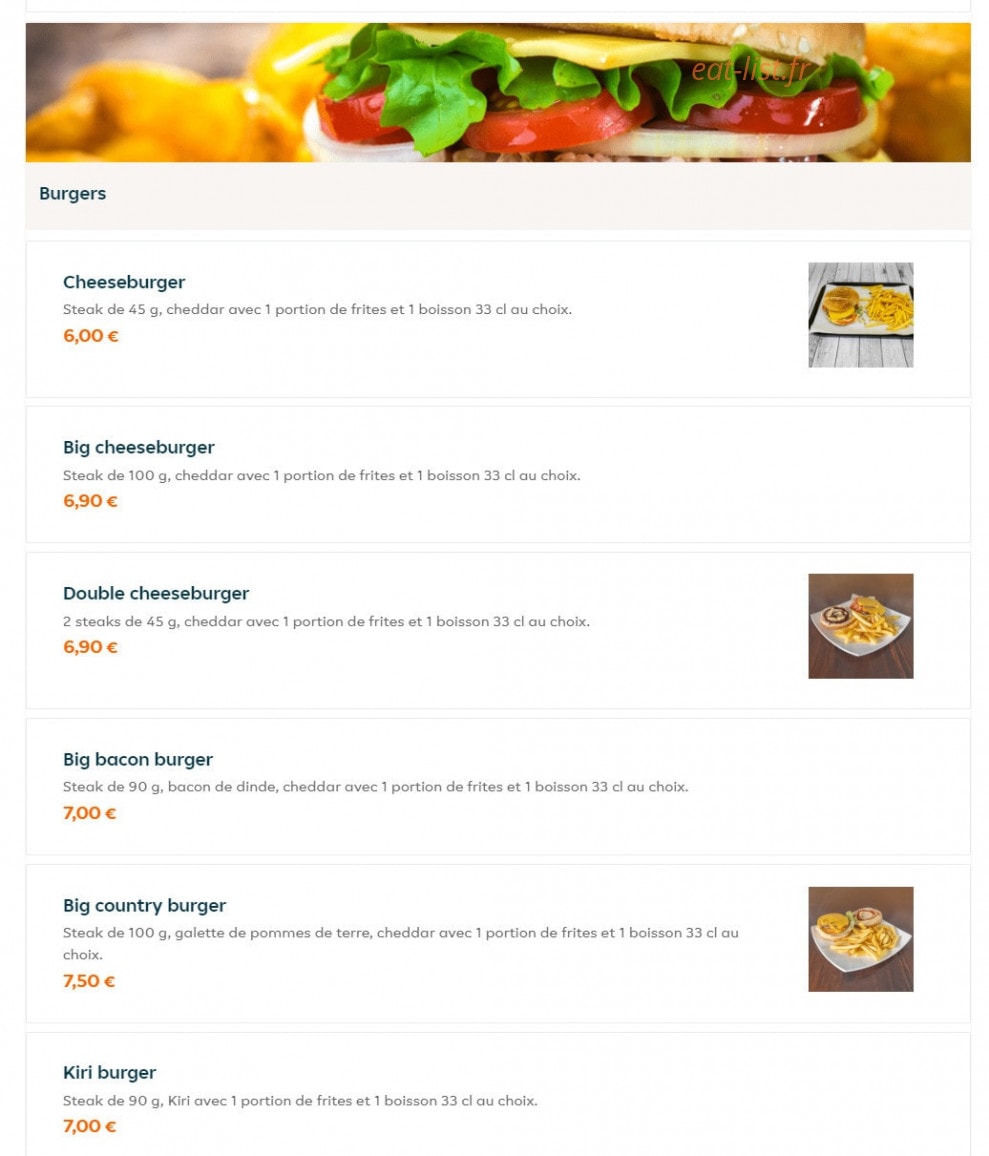 Brooklyn Pizza — carte page 7