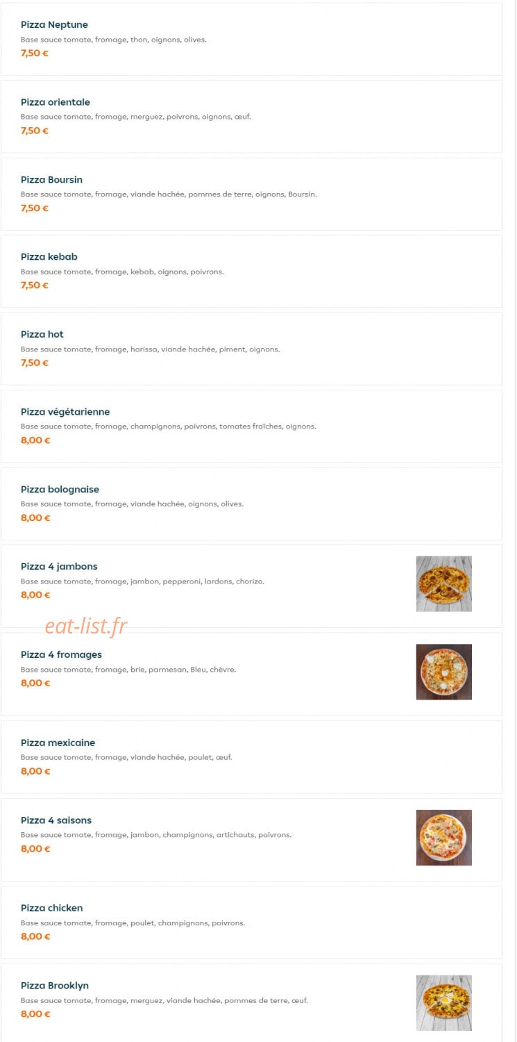 Brooklyn Pizza — carte page 5