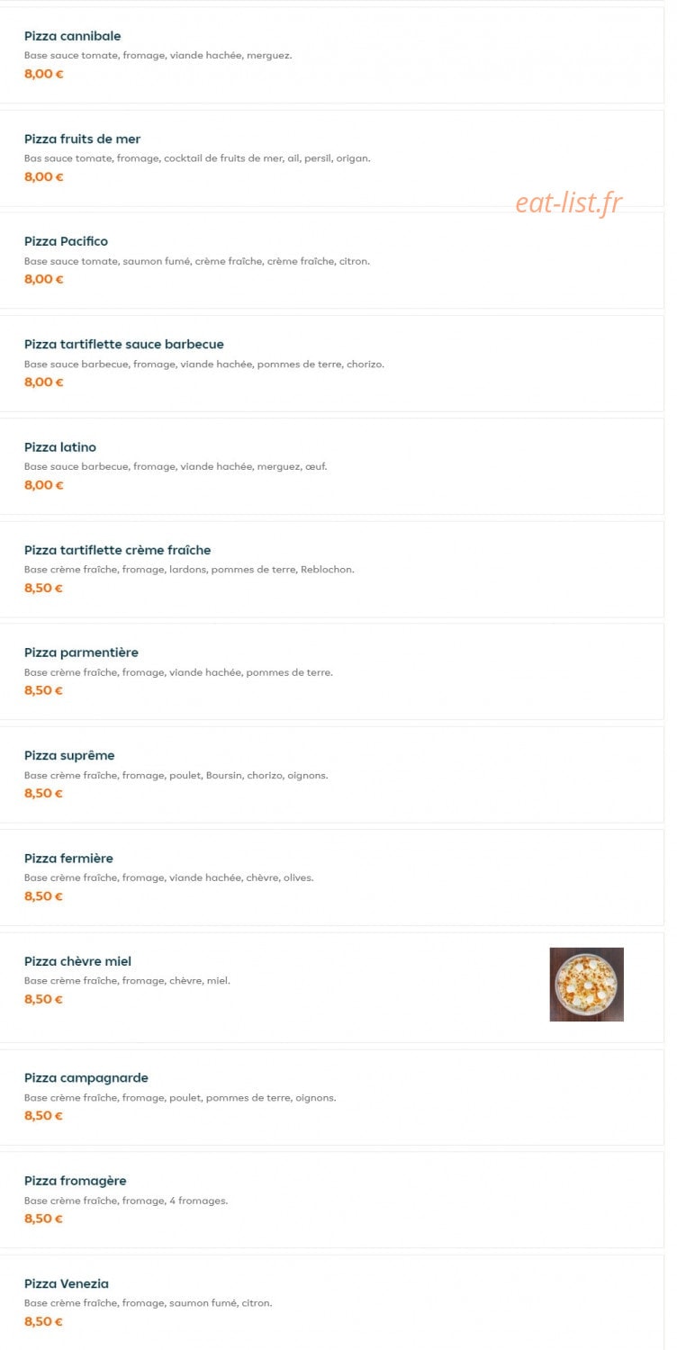 Brooklyn Pizza — carte page 6