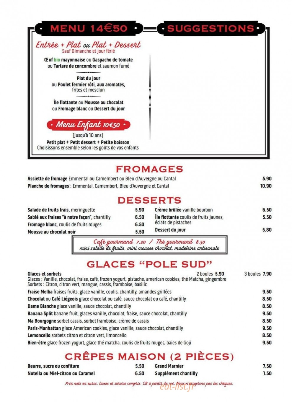 Café Français — carte page 2