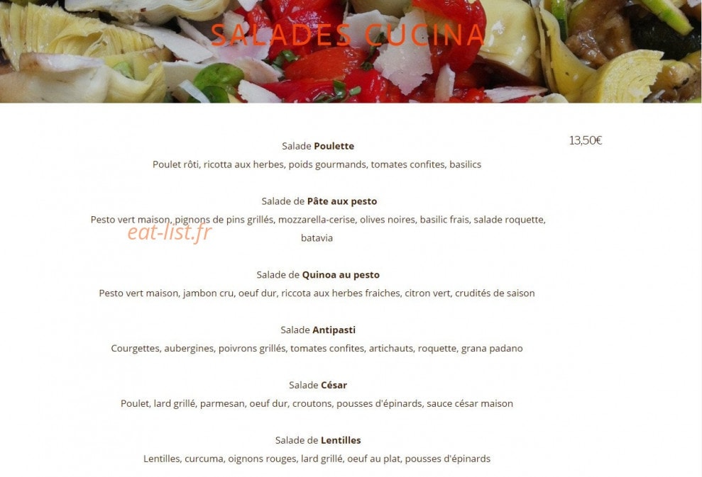 Cucina — carte page 1