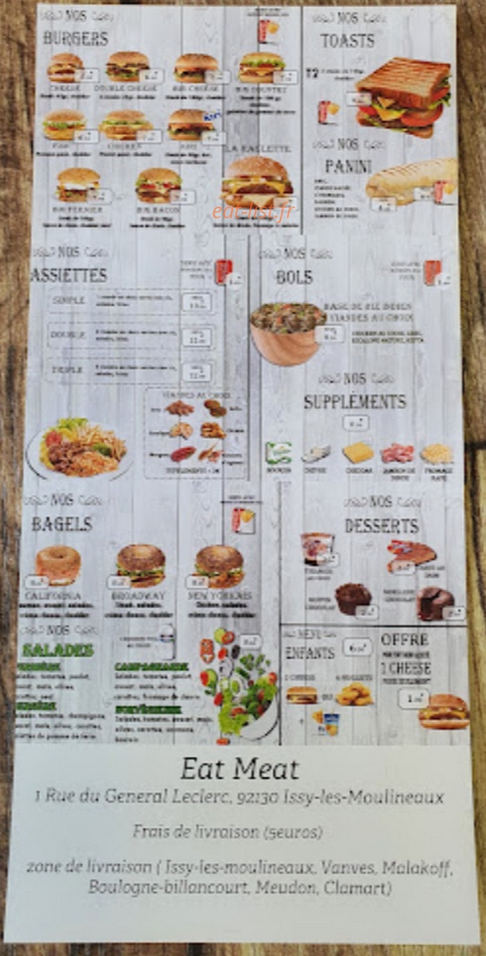 Eat Meat — carte page 2