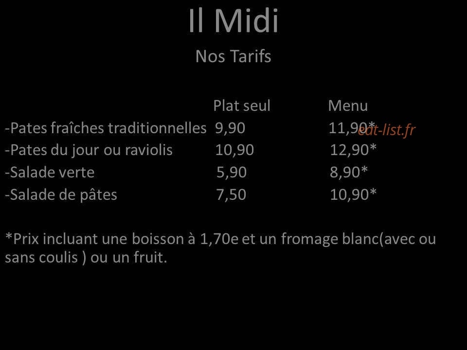 Il Midi — carte page 1
