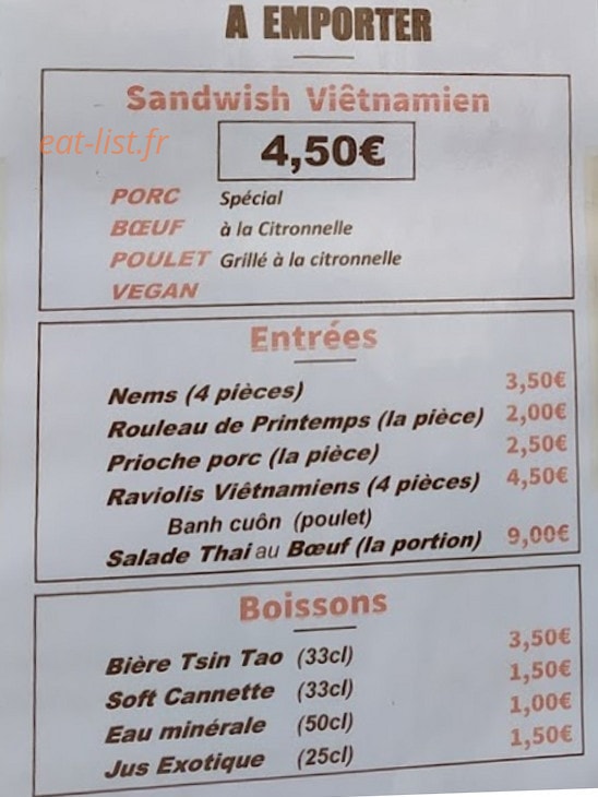 Issy Bò Bún et Phõ — carte page 1