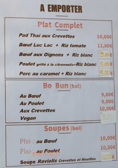 Issy Bò Bún et Phõ — carte page 2