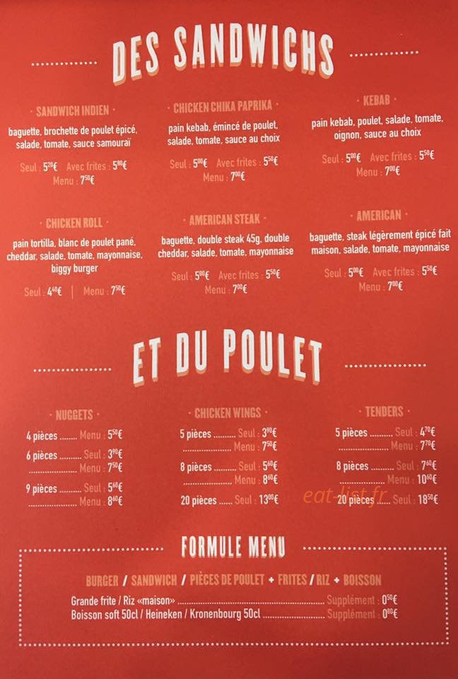 Issy Fast Burger — carte page 2